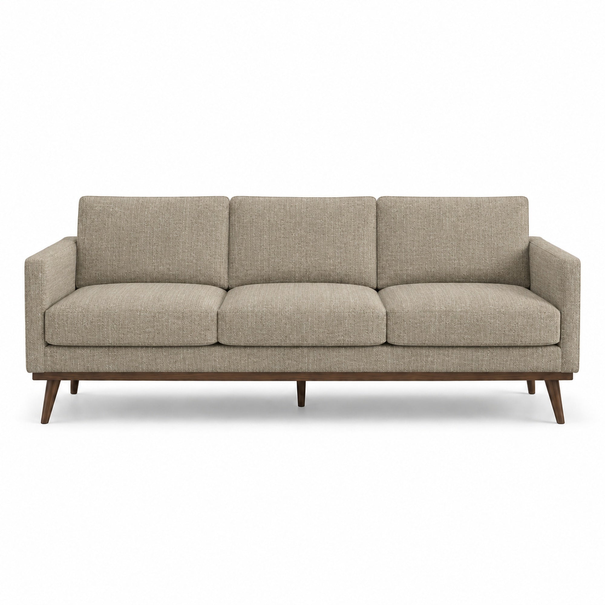 Pandora Fabric in color Linen made on a sofa is a Solid Textured Metallic Linen Look Fabric that is good for Drapery & Curtain Fabric and Upholstery Fabric