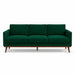 Pandora Fabric in color Hunter made on a sofa is a Solid Textured Metallic Linen Look Fabric that is good for Drapery & Curtain Fabric and Upholstery Fabric