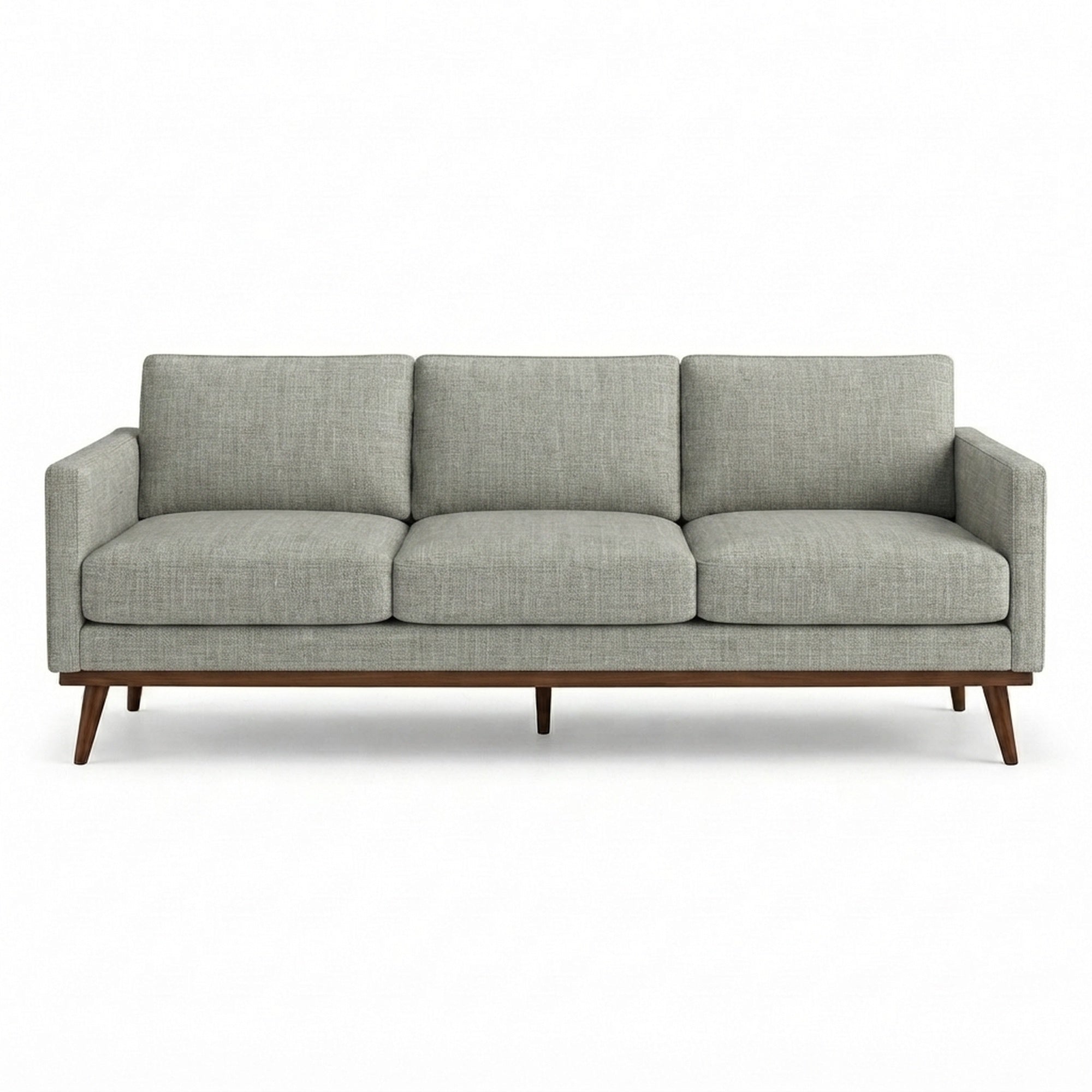 Pandora Fabric in color Platinum made on a sofa is a Solid Textured Metallic Linen Look Fabric that is good for Drapery & Curtain Fabric and Upholstery Fabric