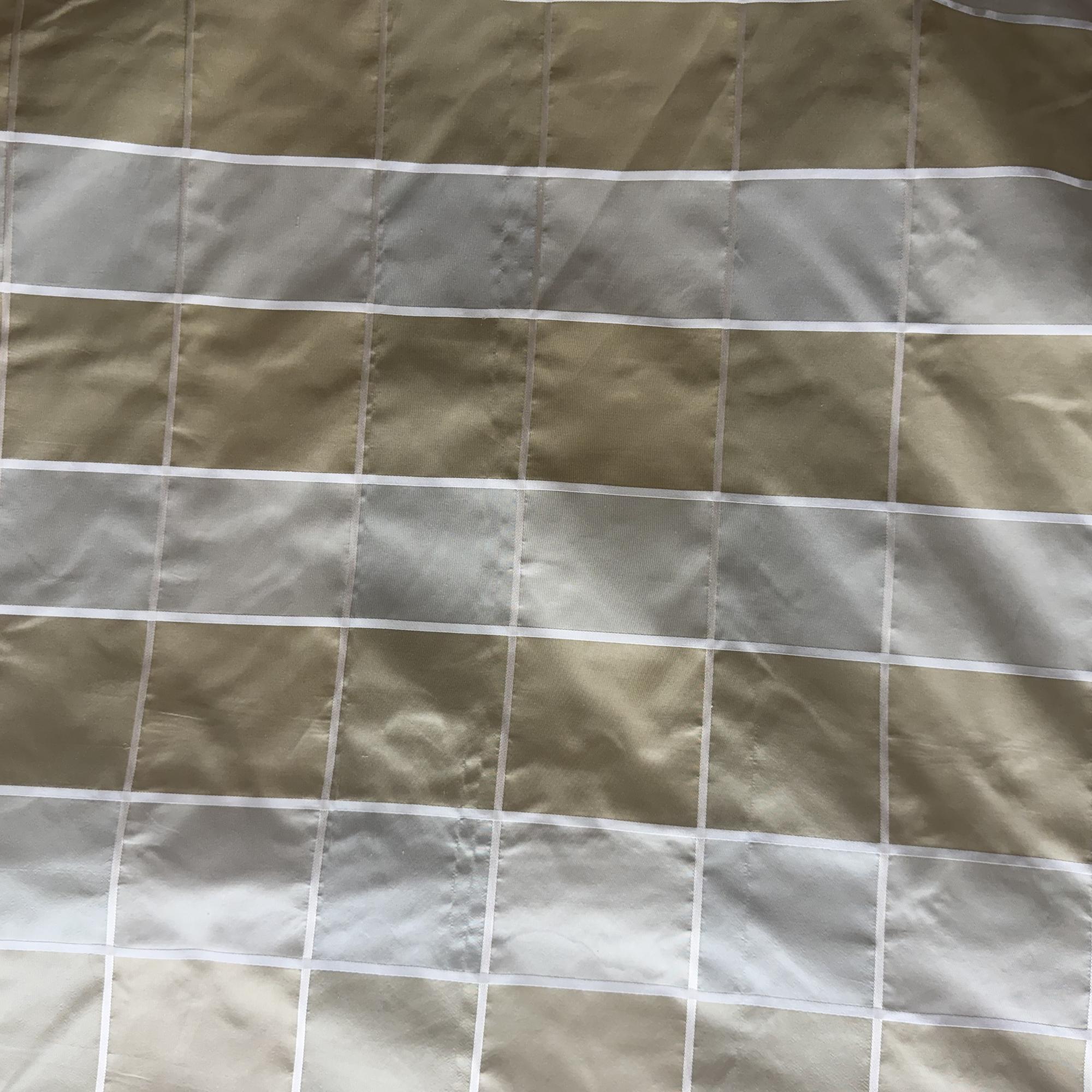 Passi Fabric in color Celadon is a Striped Square Geometric Silk Fabric pattern good for Drapery & Curtain Fabric