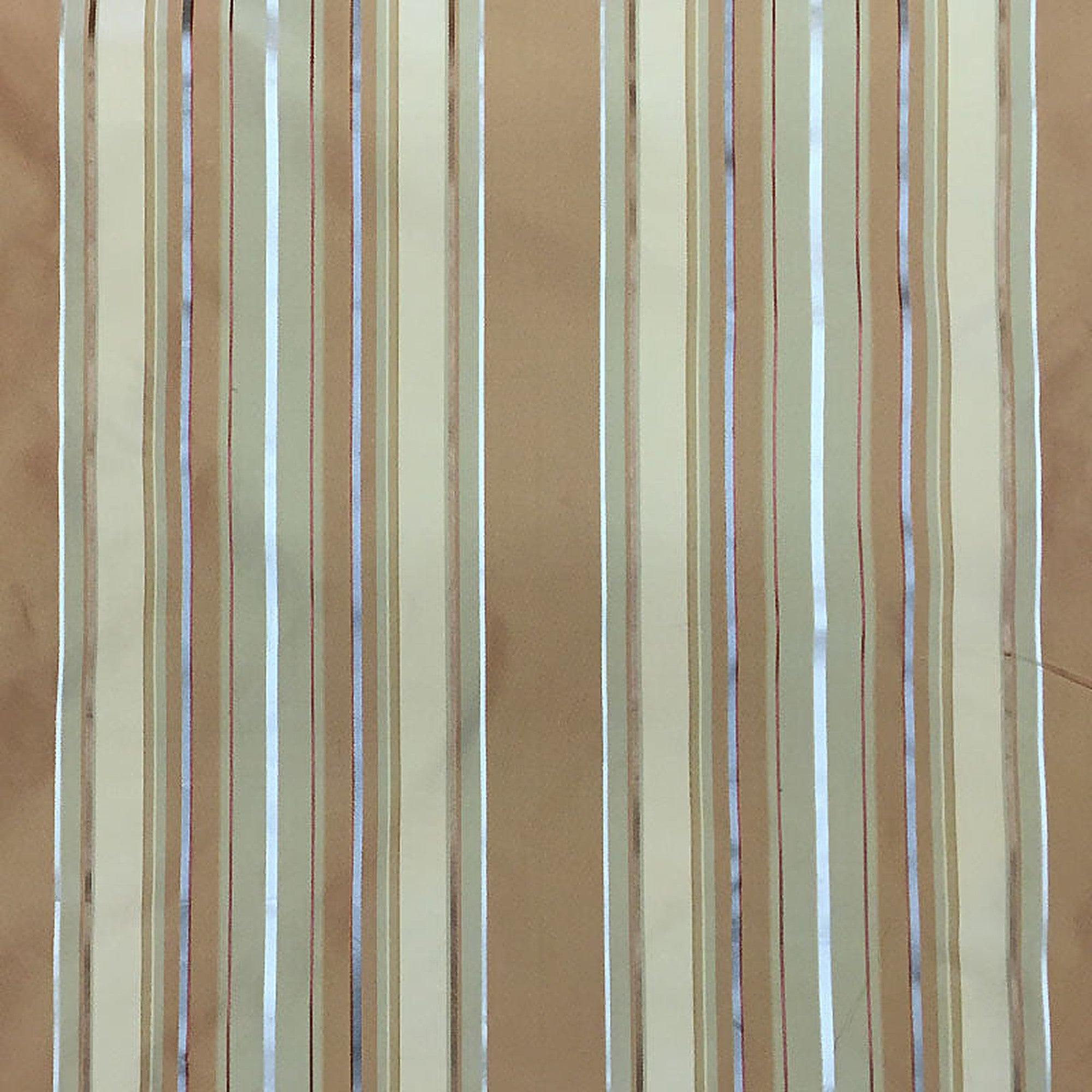 Radicci Fabric in color Amber is a Metallic Multi-Colored Stripe Silk Fabric pattern good for Drapery & Curtain Fabric