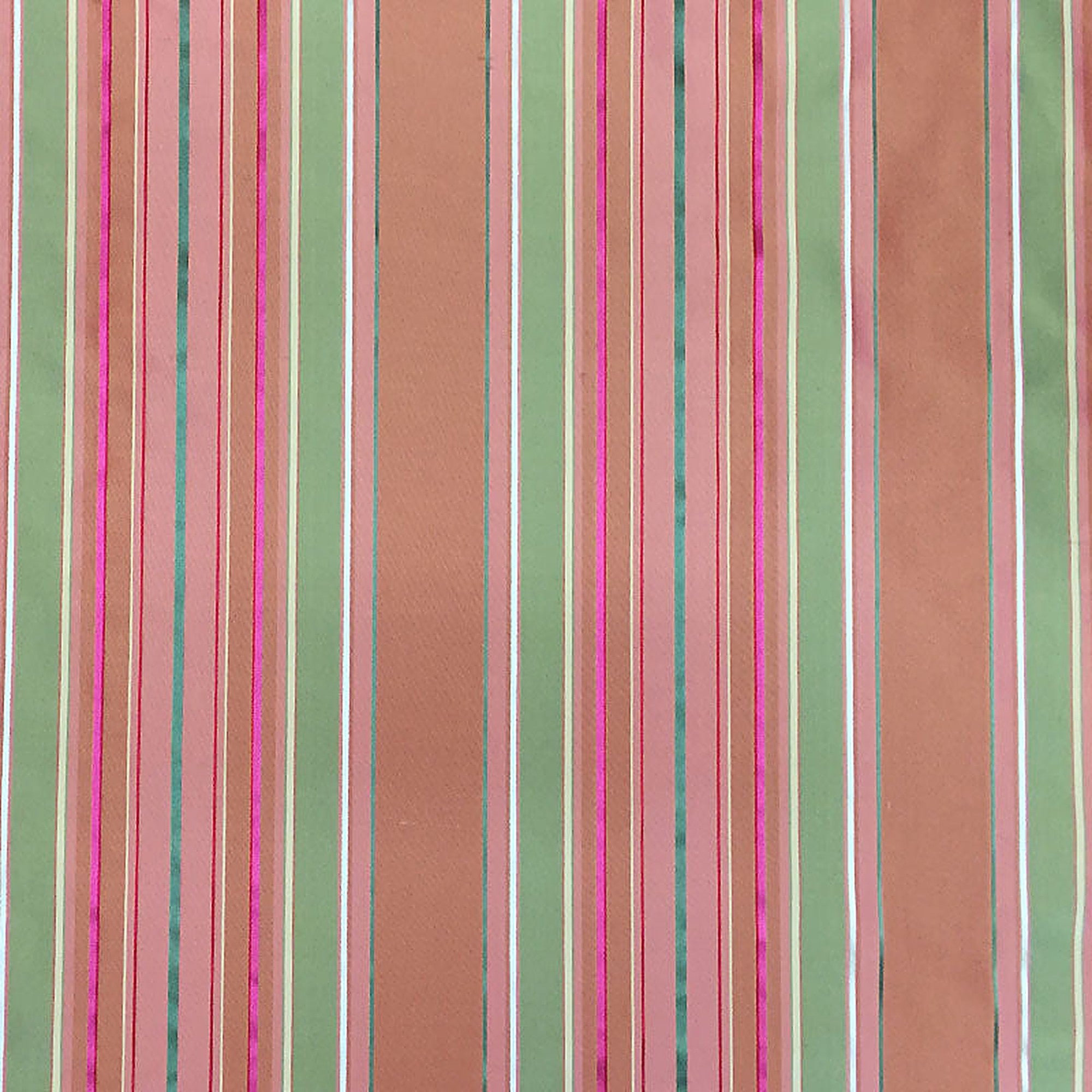 Radicci Fabric in color Citrus is a Metallic Multi-Colored Stripe Silk Fabric pattern good for Drapery & Curtain Fabric