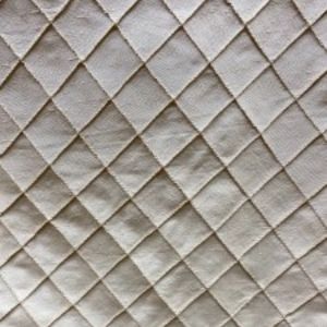 Raja Fabric | Solid Small Diamond Geometric Silk Fabric | Drapery & Curtain Fabric