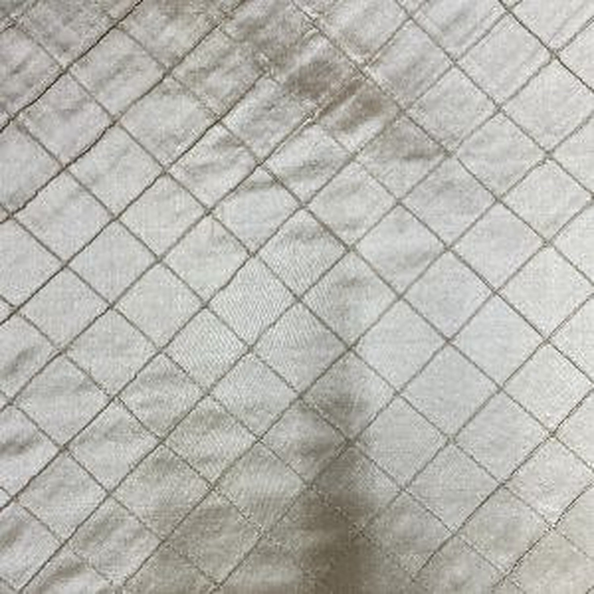 Raja Fabric in color Latte is a Solid Small Diamond Geometric Silk Fabric pattern good for Drapery & Curtain Fabric