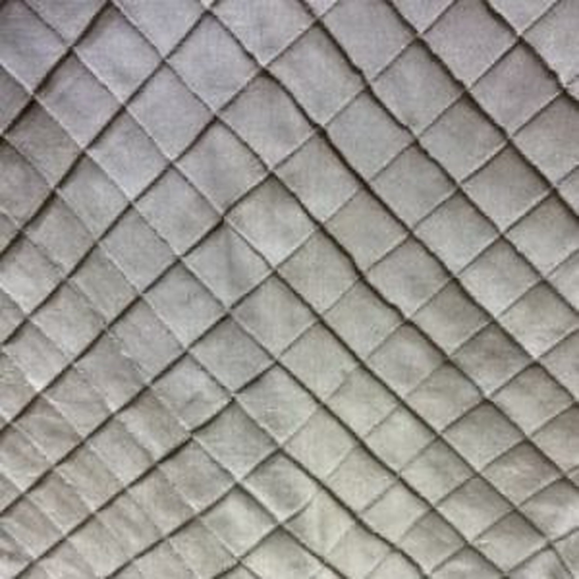 Raja Fabric in color Putty is a Solid Small Diamond Geometric Silk Fabric pattern good for Drapery & Curtain Fabric