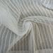Ramona Fabric in color Ivory is a Net-Like Sheer Strip Fabric pattern good for Drapery & Curtain Fabric