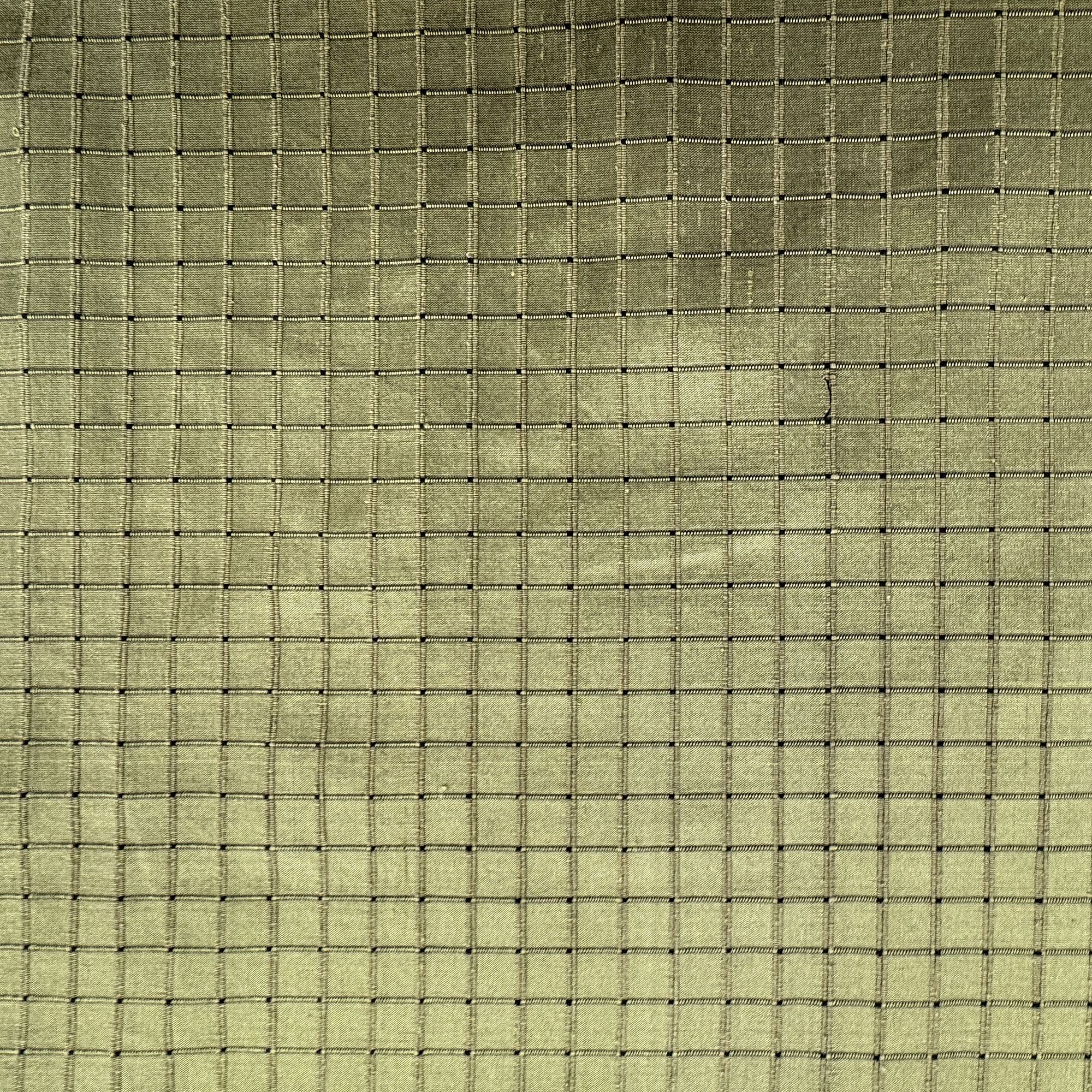 Rashid Fabric | Solid Small Square Geometric Silk Fabric | Drapery & Curtain Fabric