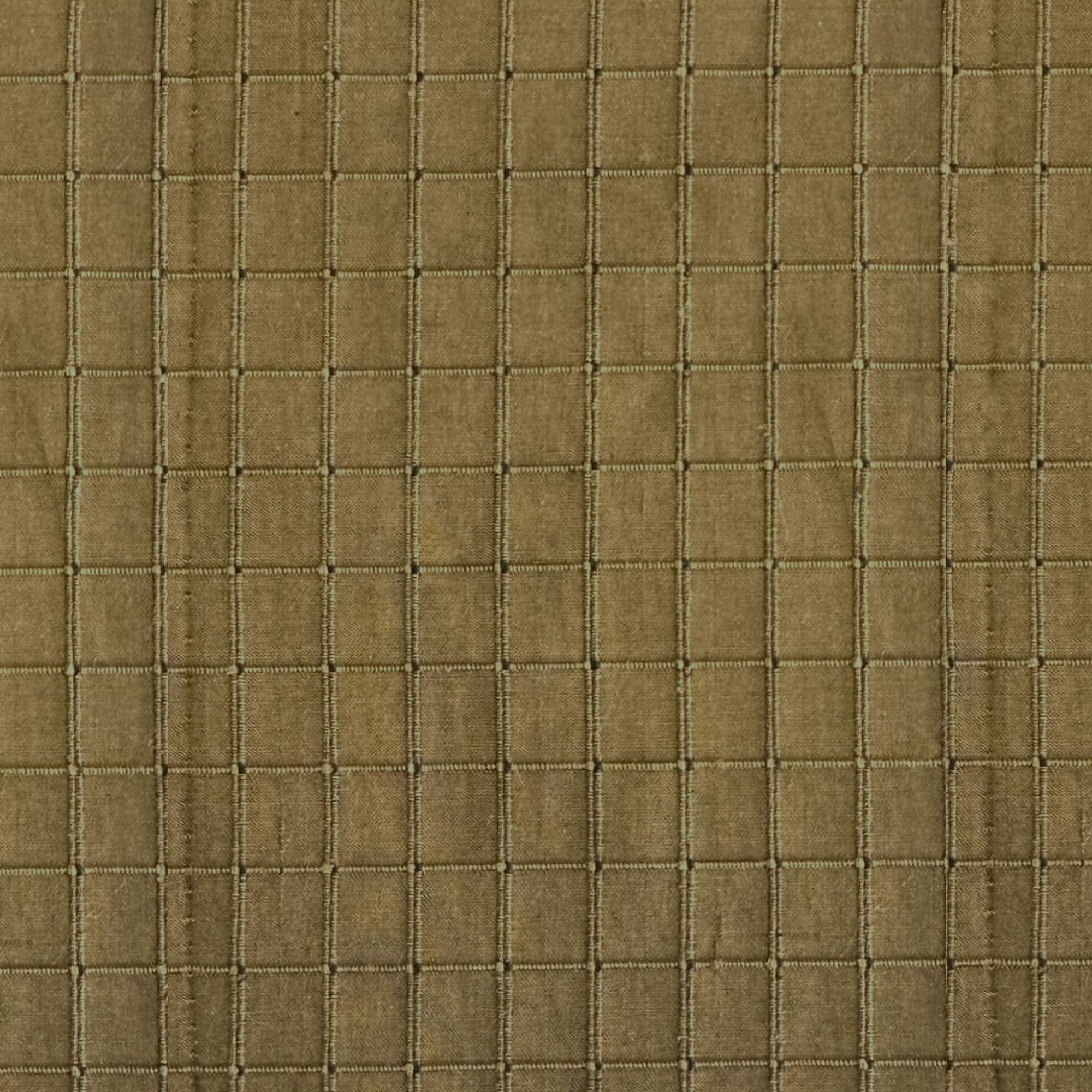 Rashid Fabric | Solid Small Square Geometric Silk Fabric | Drapery & Curtain Fabric