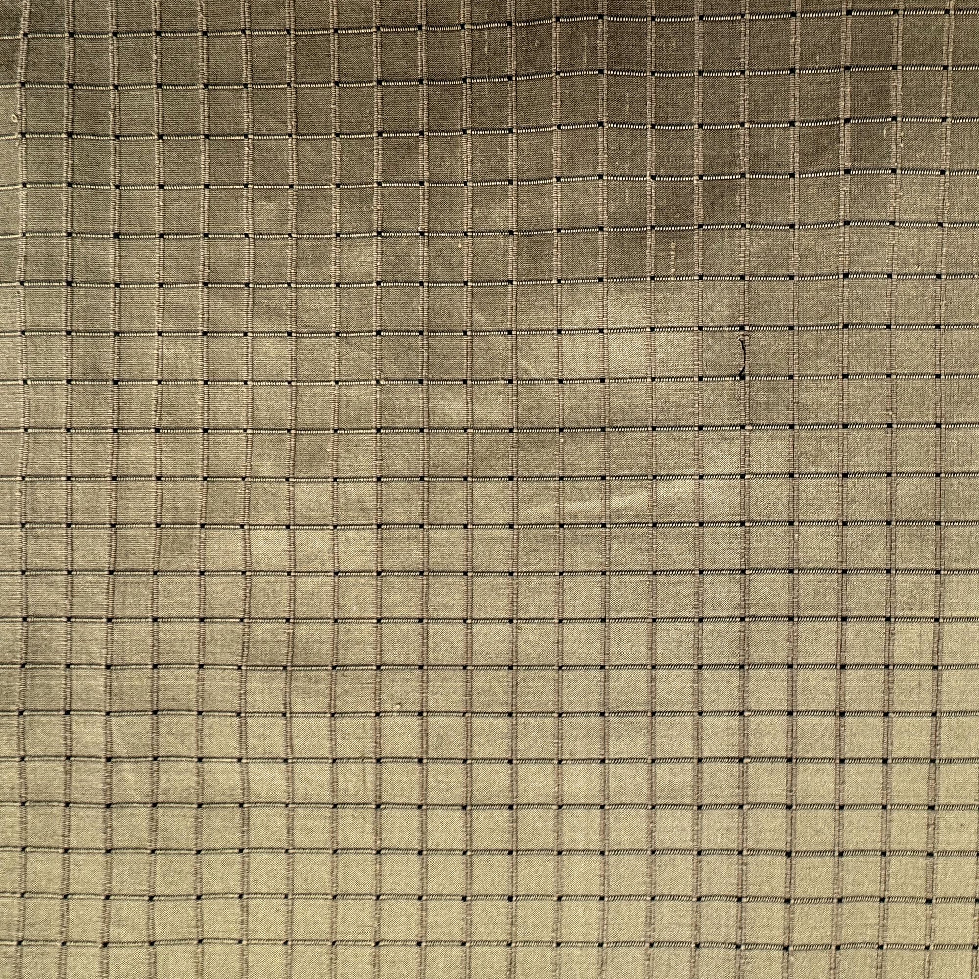Rashid Fabric | Solid Small Square Geometric Silk Fabric | Drapery & Curtain Fabric