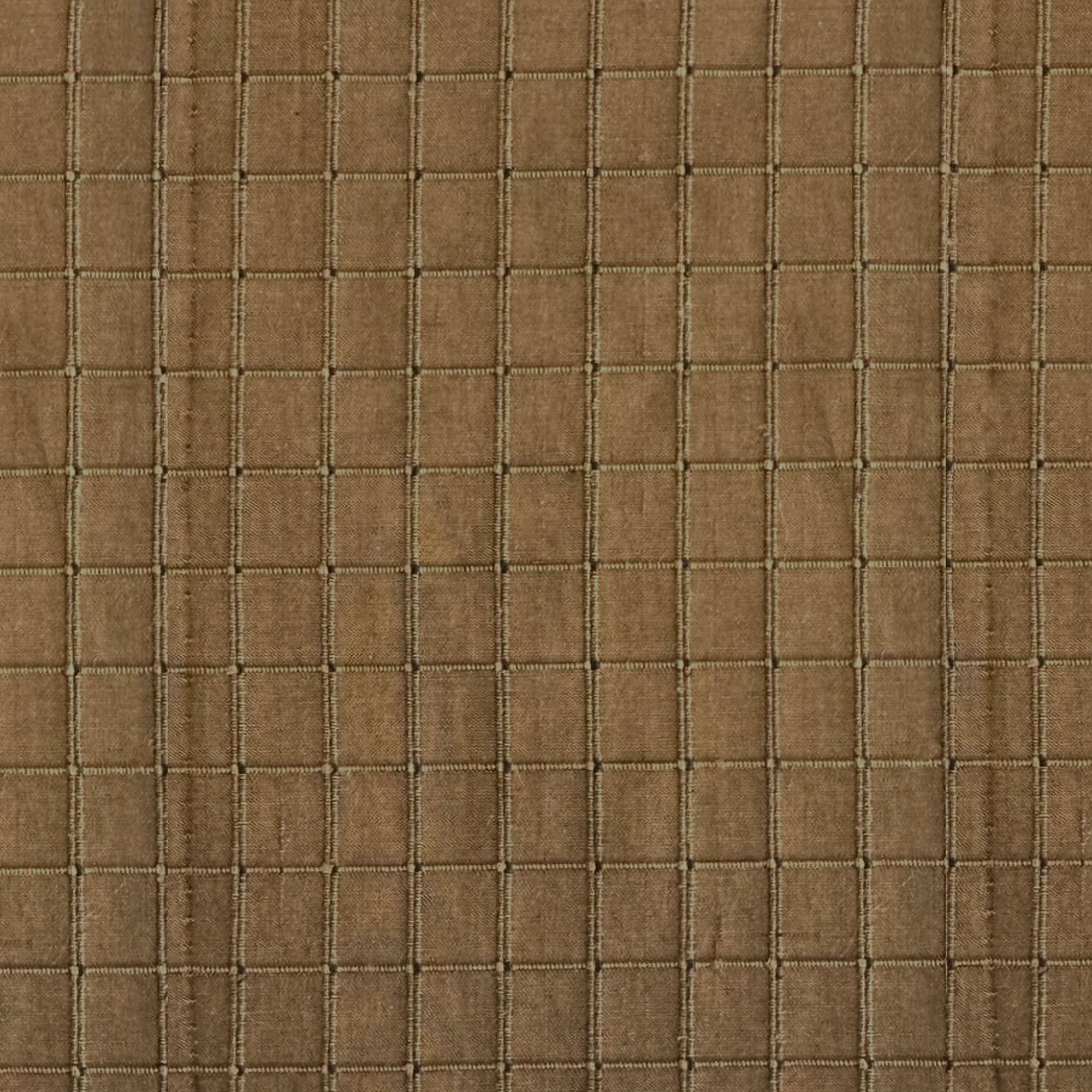 Rashid Fabric | Solid Small Square Geometric Silk Fabric | Drapery & Curtain Fabric