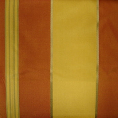 Renoir Fabric in color Cayenne is a Multi-Colored Wide Stripe Silk Fabric pattern good for Drapery & Curtain Fabric