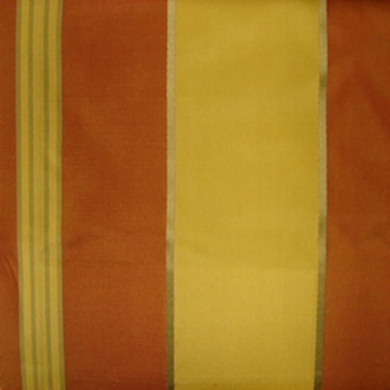 Renoir Fabric in color Cayenne is a Multi-Colored Wide Stripe Silk Fabric pattern good for Drapery & Curtain Fabric
