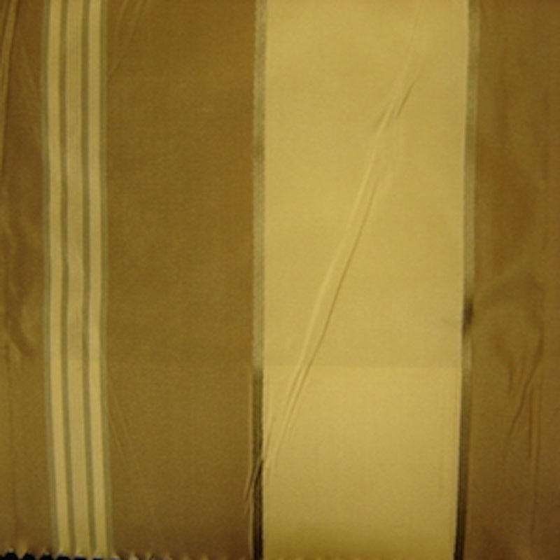Renoir Fabric in color Toffee is a Multi-Colored Wide Stripe Silk Fabric pattern good for Drapery & Curtain Fabric