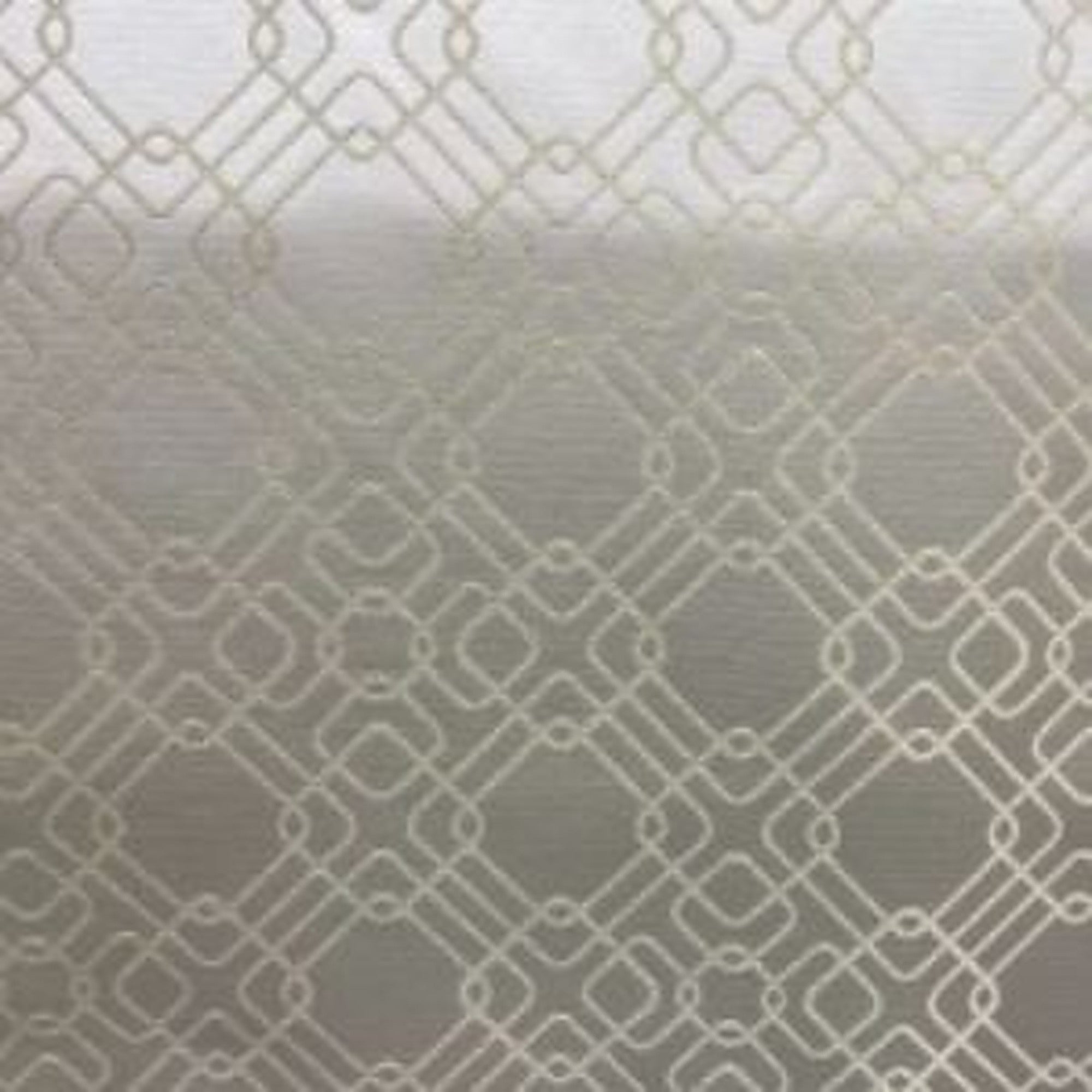 Rigel Fabric in color Cream/Gold is a Metallic Modern Square Print Fabric pattern good for Drapery & Curtain Fabric