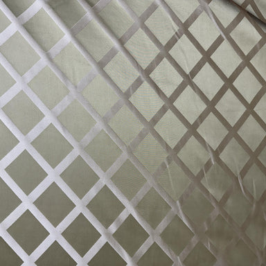 Rowena Fabric in color Verdin is a Diamond Geometric Silk Fabric pattern good for Drapery & Curtain Fabric