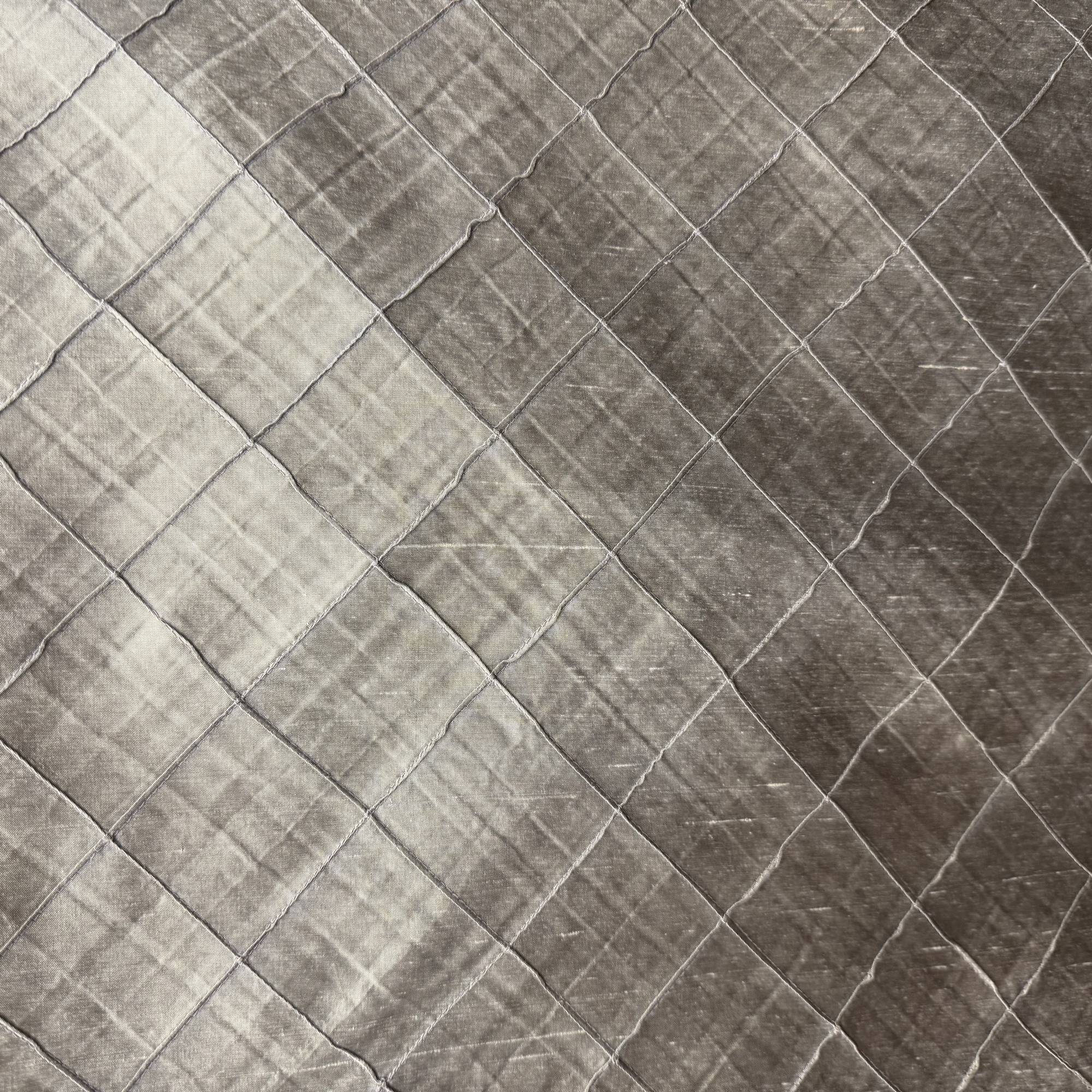 Sachi Fabric in color Bronze is a Solid Quilted Small Diamond Silk Fabric pattern good for Drapery & Curtain Fabric