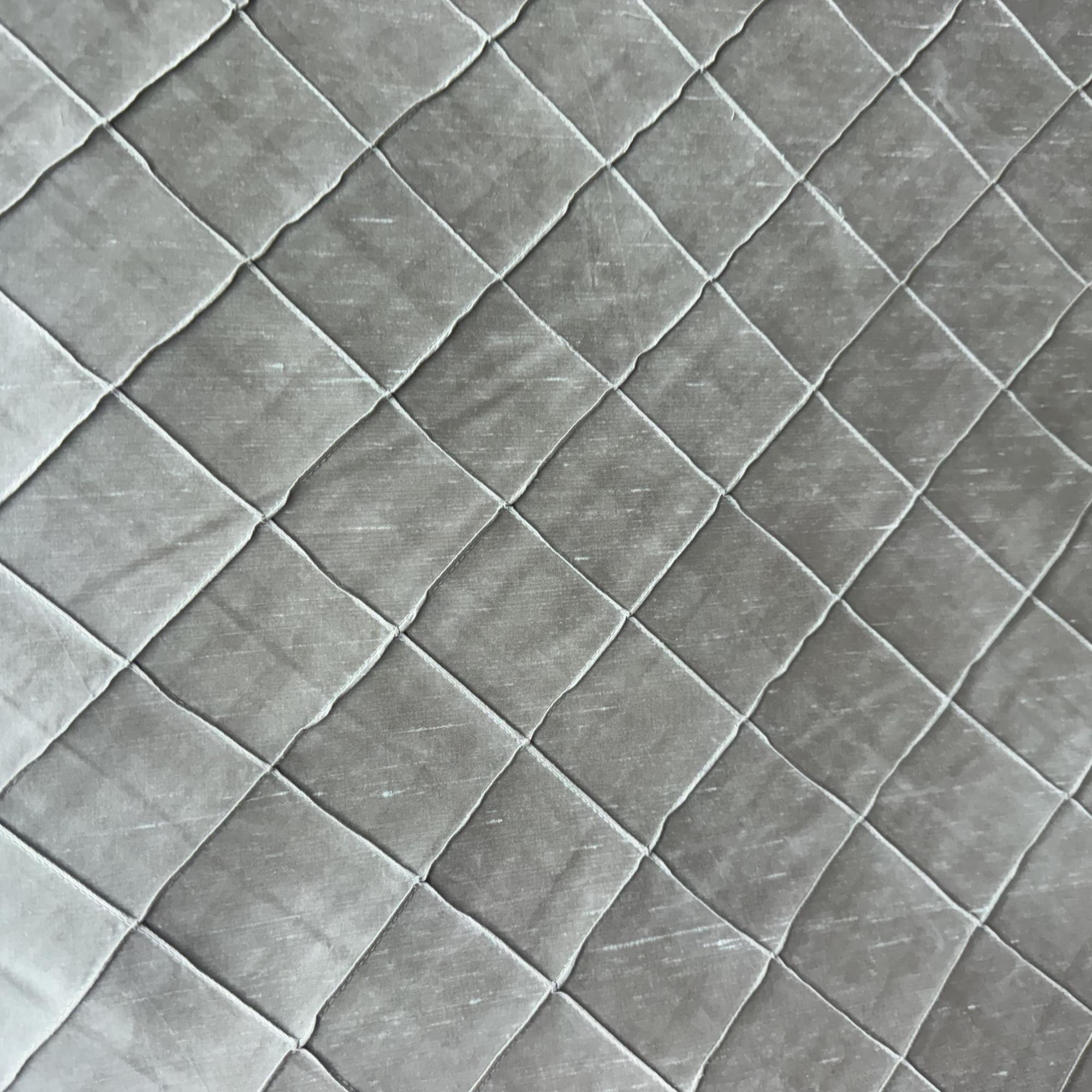 Sachi Fabric in color Jade is a Solid Quilted Small Diamond Silk Fabric pattern good for Drapery & Curtain Fabric