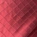 Sachi Fabric in color Red is a Solid Quilted Small Diamond Silk Fabric pattern good for Drapery & Curtain Fabric