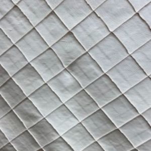 Sachi Fabric in color Wheat is a Solid Quilted Small Diamond Silk Fabric pattern good for Drapery & Curtain Fabric