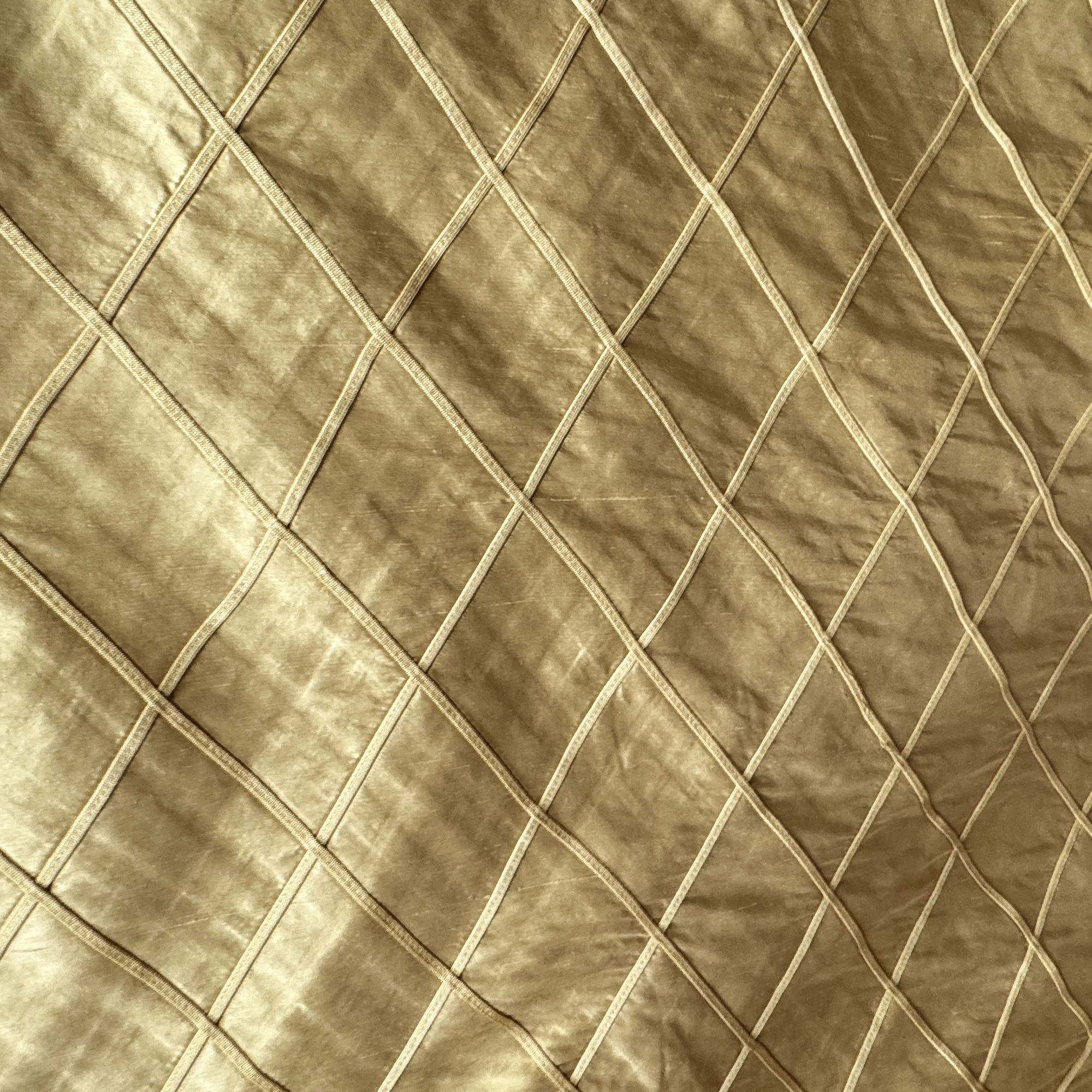 Scada Fabric | Diamond Geometric Silk Fabric | Drapery & Curtain Fabric