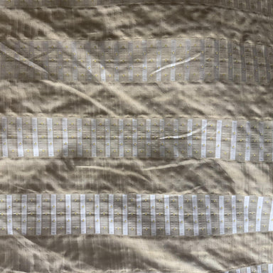 Silva Fabric in color Champagne is a Striped Silk Fabric pattern good for Drapery & Curtain Fabric