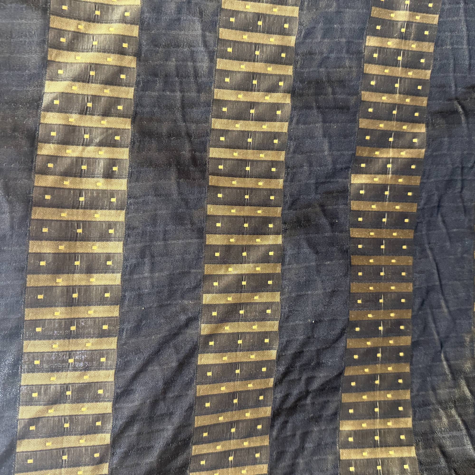 Silva Fabric in color Onyx is a Striped Silk Fabric pattern good for Drapery & Curtain Fabric