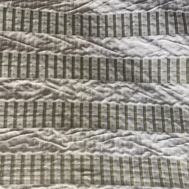 Silva Fabric in color Pistachio is a Striped Silk Fabric pattern good for Drapery & Curtain Fabric