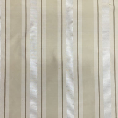 Soho Fabric in color Butter is a Multi-Colored Striped Silk Fabric pattern good for Drapery & Curtain Fabric