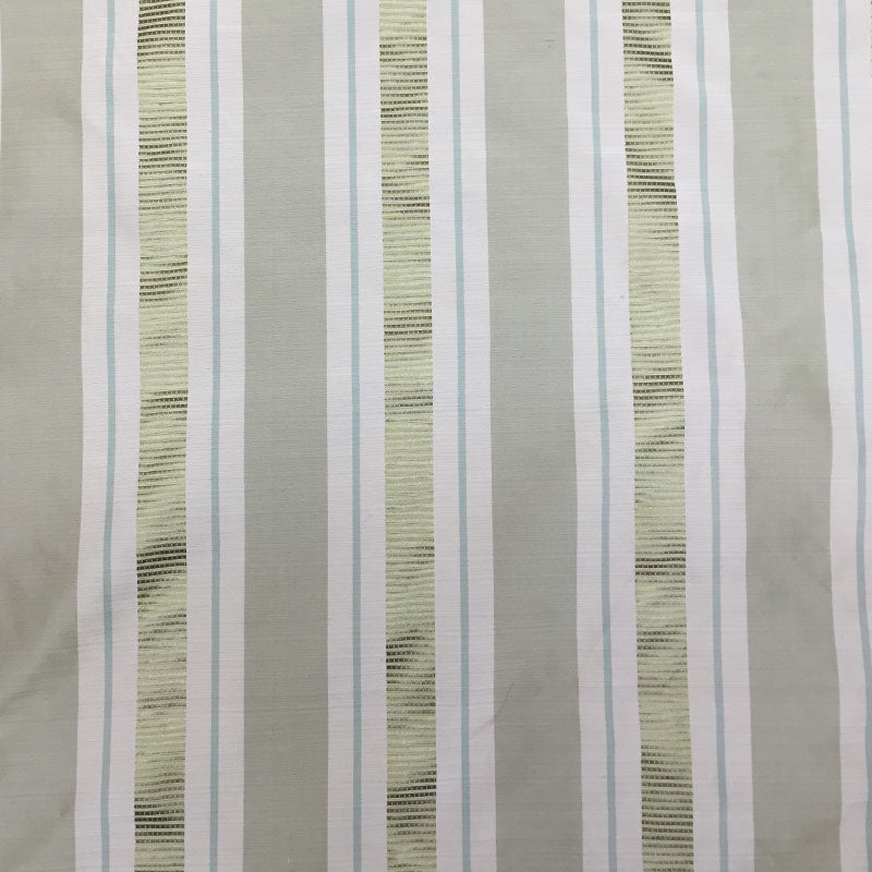 Soho Fabric in color Sage is a Multi-Colored Striped Silk Fabric pattern good for Drapery & Curtain Fabric