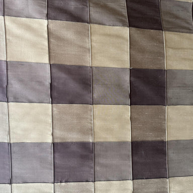 Soldo Fabric in color Charcoal is a Multi-Colored Small Square Geometric Silk Fabric pattern good for Drapery & Curtain Fabric