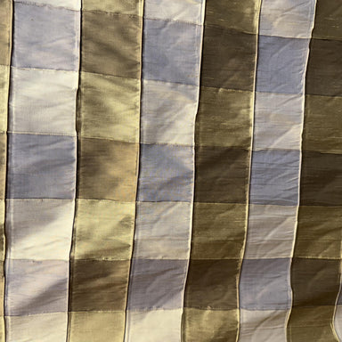 Soldo Fabric in color Mustard is a Multi-Colored Small Square Geometric Silk Fabric pattern good for Drapery & Curtain Fabric