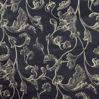 Stolvi Fabric | Floral Print Jacquard Silk Fabric | Drapery & Curtain Fabric