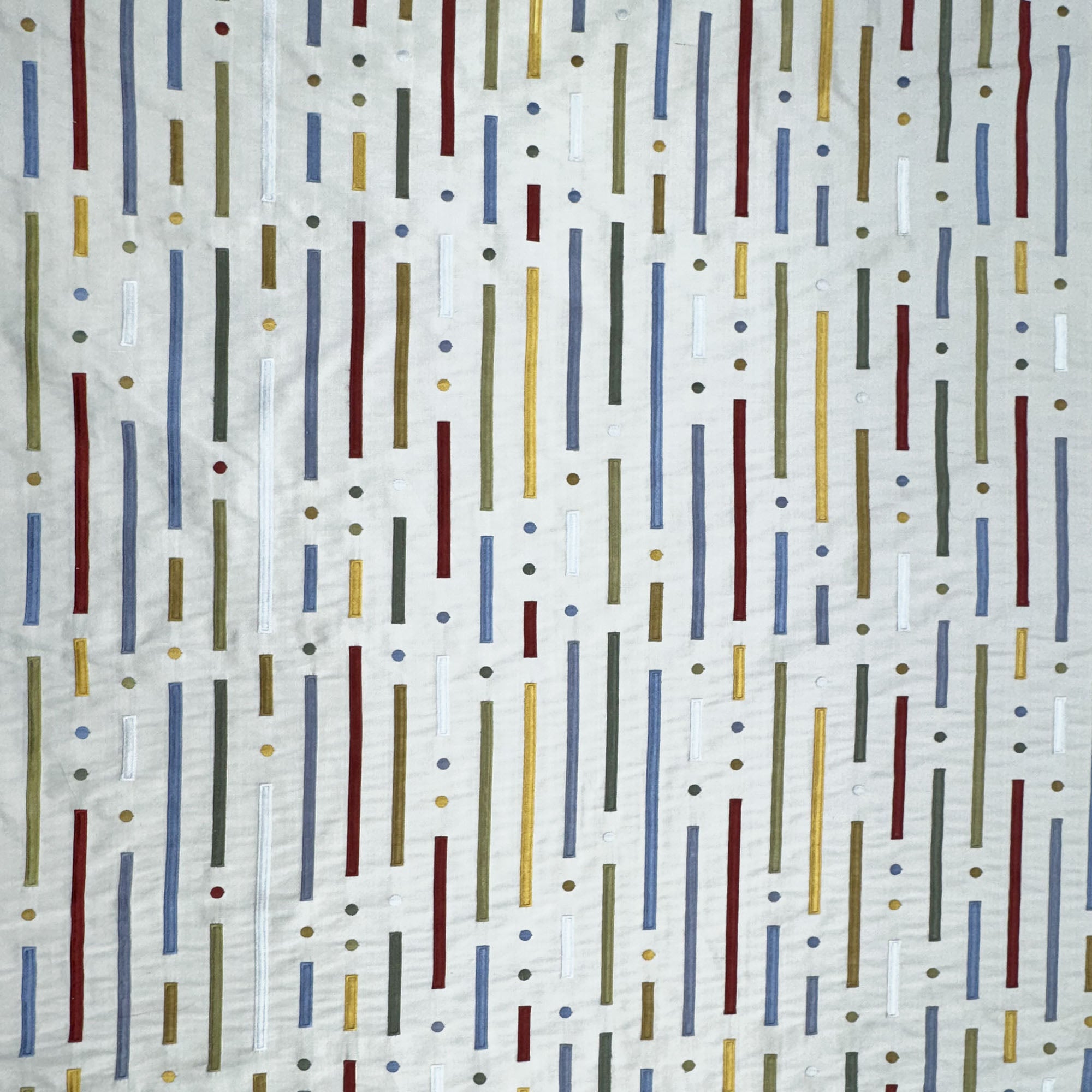 Stratus Fabric | Multi-Colored Stripe Silk Fabric | Drapery & Curtain Fabric