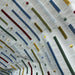Stratus Fabric in color Bluebell is a Multi-Colored Stripe Silk Fabric that is good for Drapery & Curtain Fabric