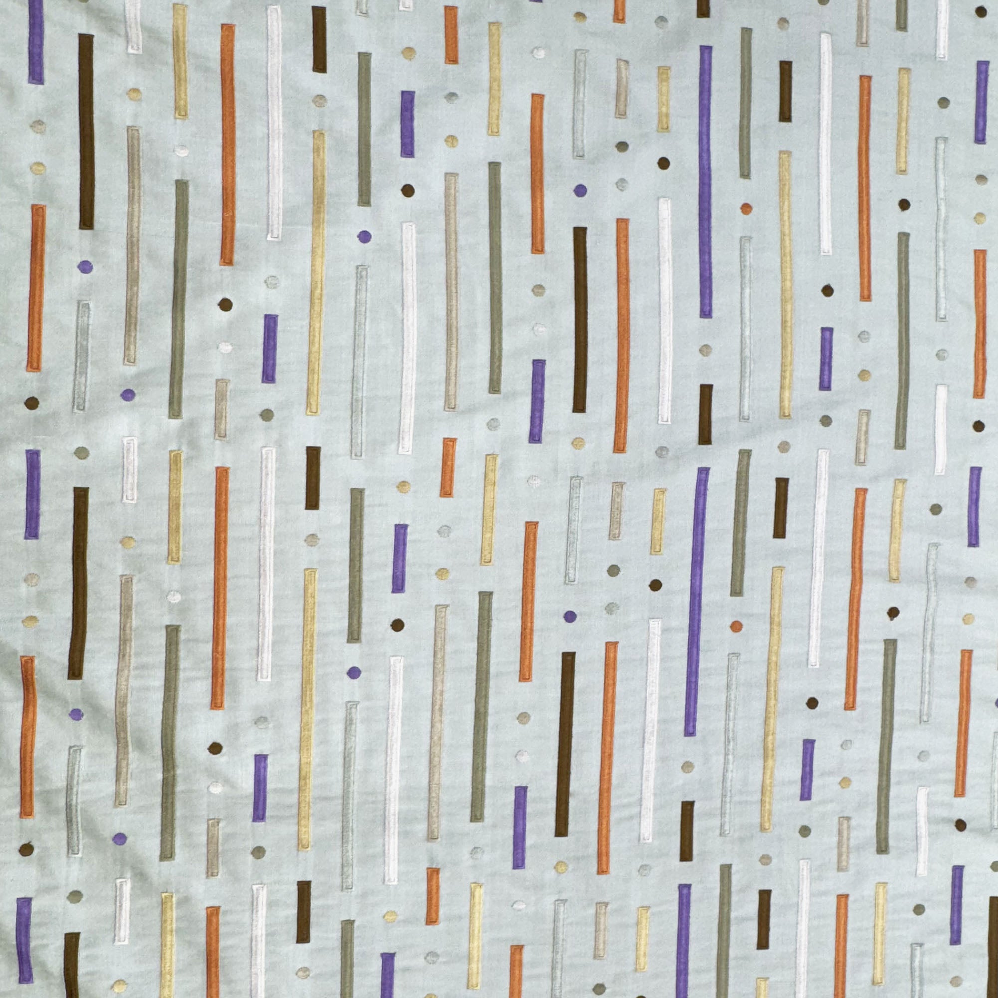 Stratus Fabric | Multi-Colored Stripe Silk Fabric | Drapery & Curtain Fabric