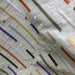 Stratus Fabric in color Seaspray is a Multi-Colored Stripe Silk Fabric that is good for Drapery & Curtain Fabric