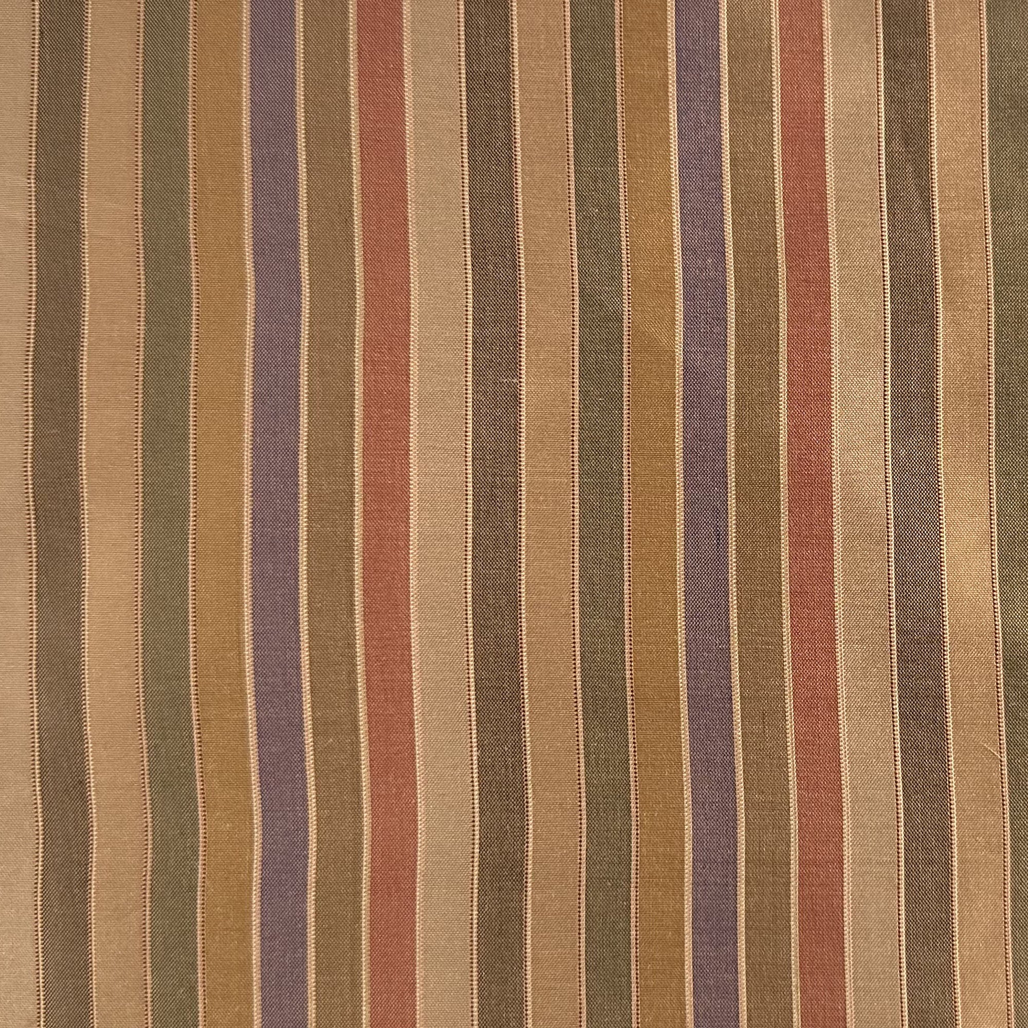 Strozzo Fabric | Multi-Colored Thin Stripe Silk Fabric | Drapery & Curtain Fabric