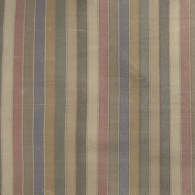 Strozzo Fabric | Multi-Colored Thin Stripe Silk Fabric | Drapery & Curtain Fabric