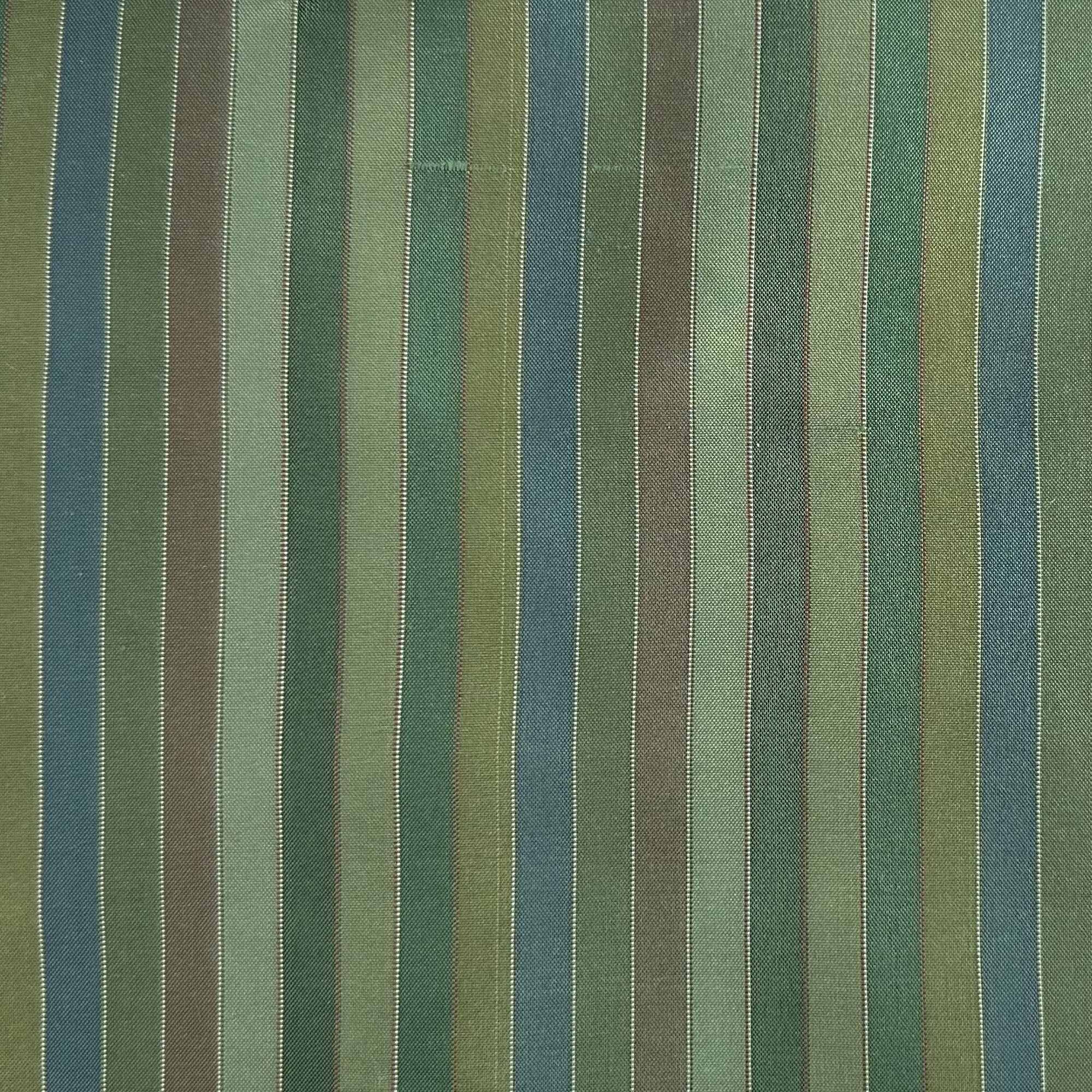 Strozzo Fabric | Multi-Colored Thin Stripe Silk Fabric | Drapery & Curtain Fabric