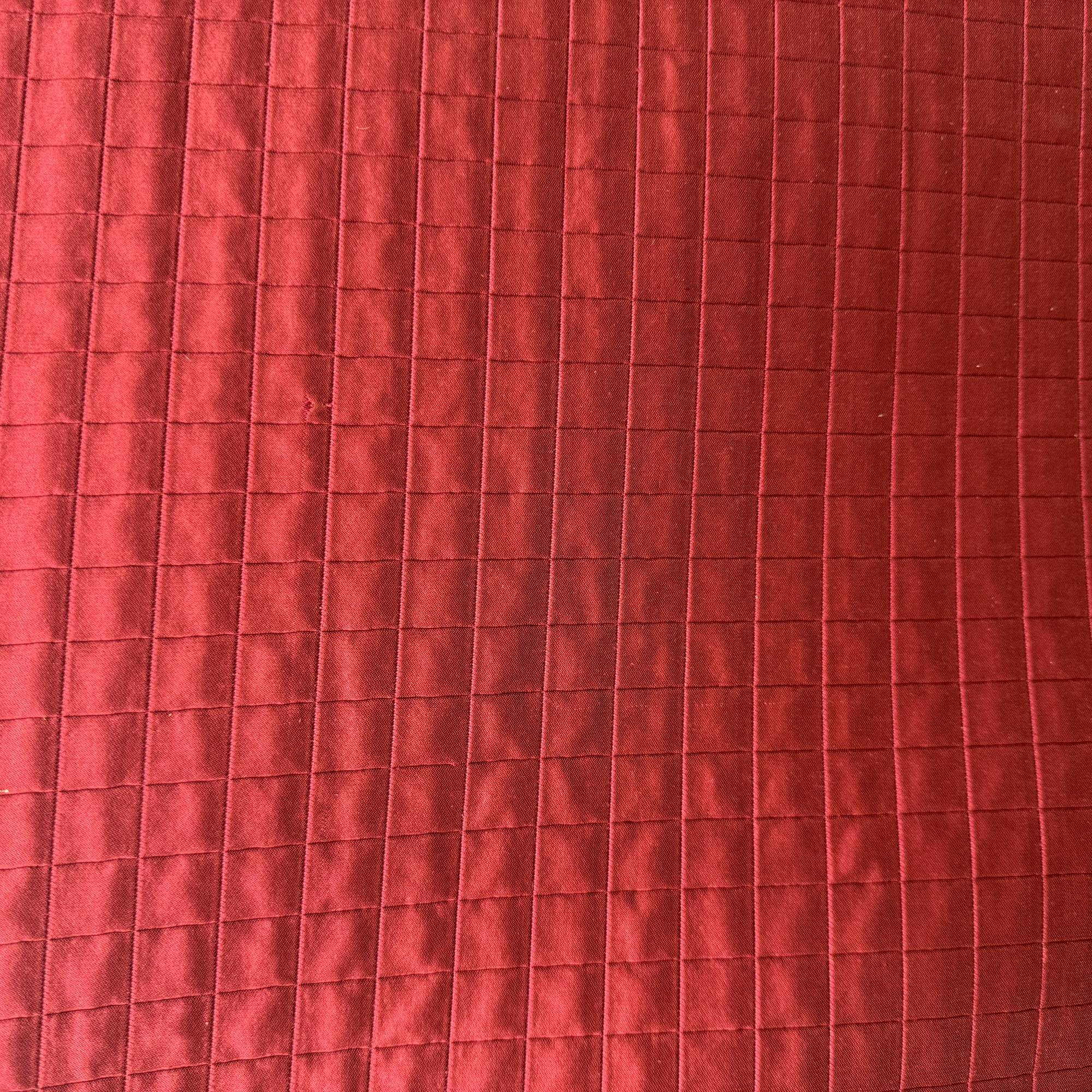 Studio Fabric in color Cherry is a Solid Small Square Silk Fabric pattern good for Drapery & Curtain Fabric