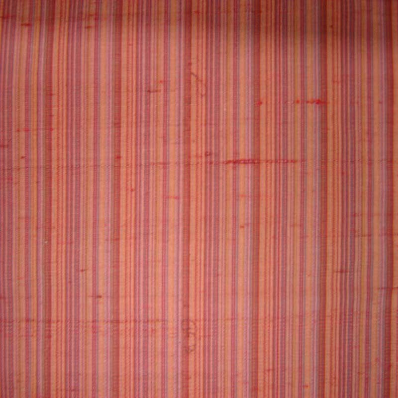 Suruchi Fabric in color Cabernet is a Multi-Colored Stripe Silk Fabric pattern good for Drapery & Curtain Fabric