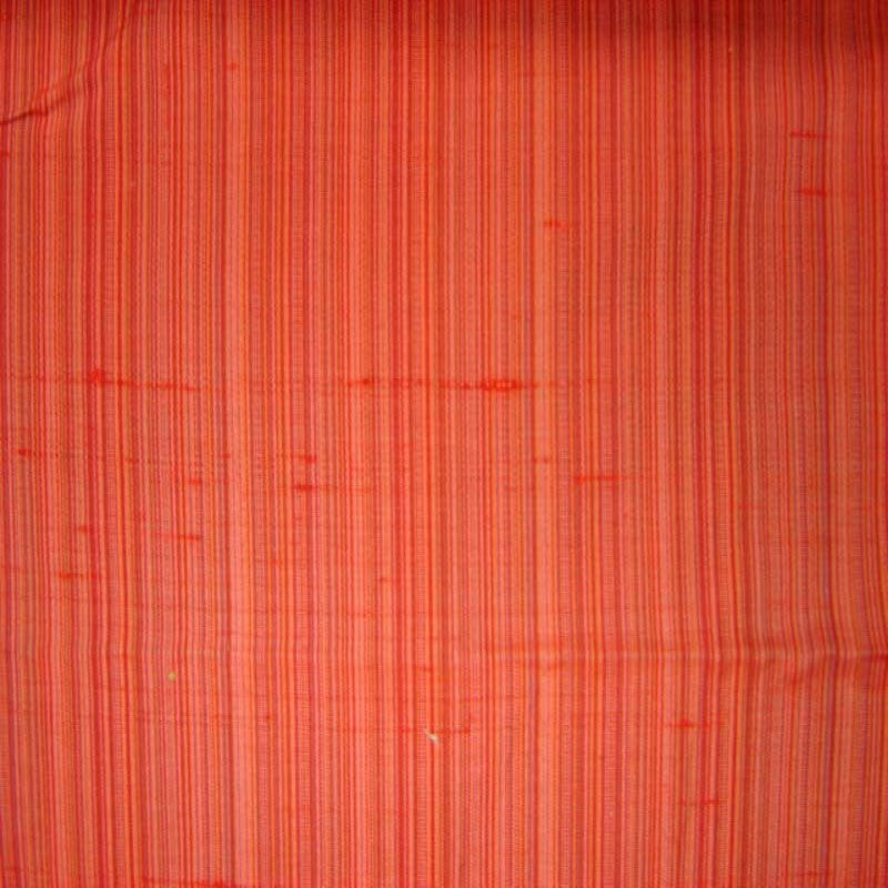 Suruchi Fabric in color Flamingo is a Multi-Colored Stripe Silk Fabric pattern good for Drapery & Curtain Fabric