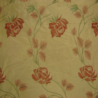 Tamil Fabric | Floral Embroidered Silk Fabric | Drapery & Curtain Fabric