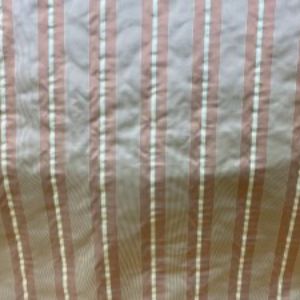 Tresse Fabric in color Salmon is a Multi-Colored Stripe Silk Fabric pattern good for Drapery & Curtain Fabric