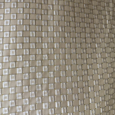 Urban Fabric in color Champagne is a Shiny Small Square Silk Fabric pattern good for Drapery & Curtain Fabric