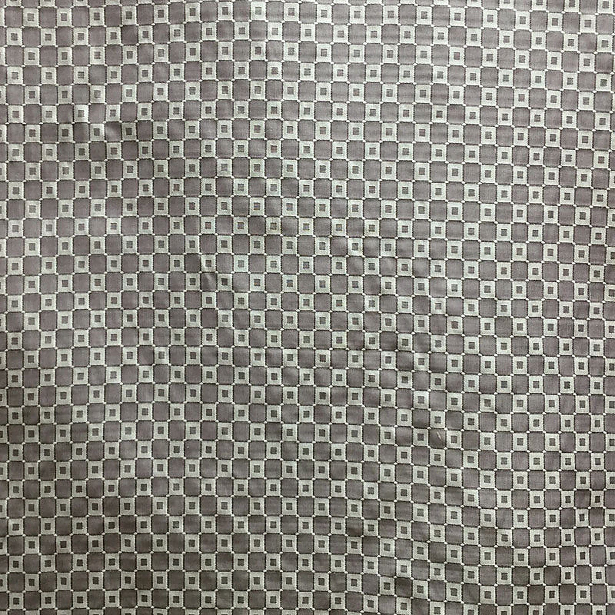 Urban Fabric in color Truffle is a Shiny Small Square Silk Fabric pattern good for Drapery & Curtain Fabric