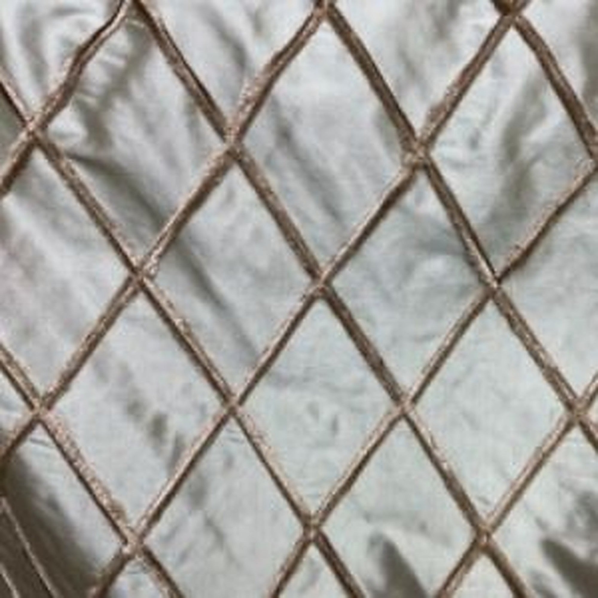 Venus Fabric in color Sage is a Diamond Geometric Silk Fabric pattern good for Drapery & Curtain Fabric