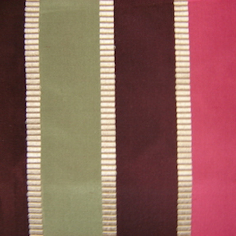 Viva Fabric | Multi-Colored Stripe Silk Fabric | Drapery & Curtain Fabric