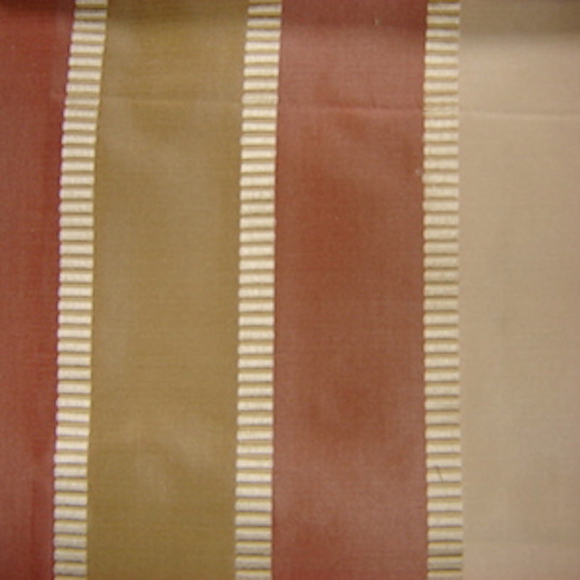 Viva Fabric in color Coral is a Multi-Colored Stripe Silk Fabric pattern good for Drapery & Curtain Fabric