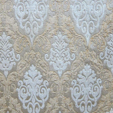 Adriana Fabric in color Barley is a Two-Toned Damask Chenille Fabric good for Upholstery Fabric